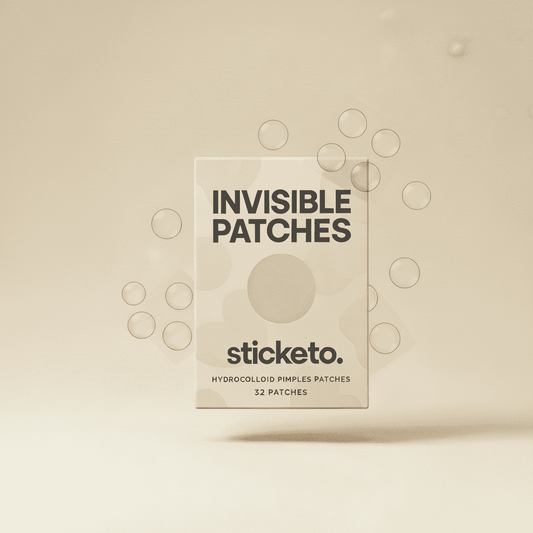 Parches hidrocoloides Sticketo en forma de circulos invisibles (32 unidades)